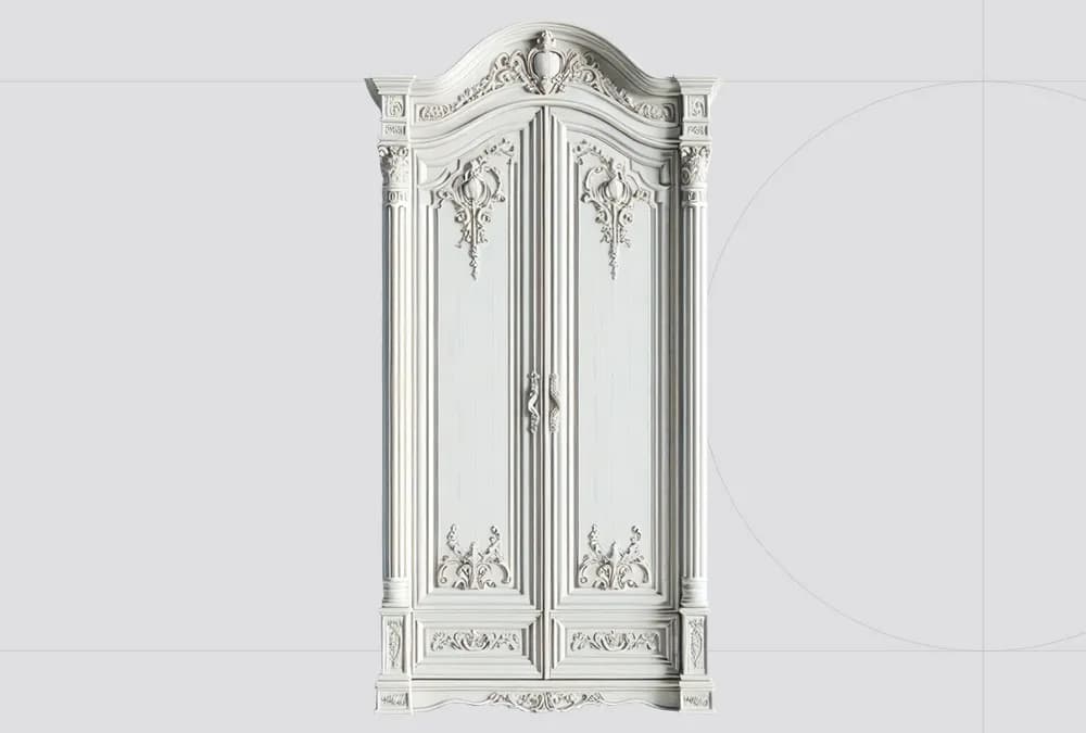 Шкаф Из Массива Ясеня «Королевский Ретро»